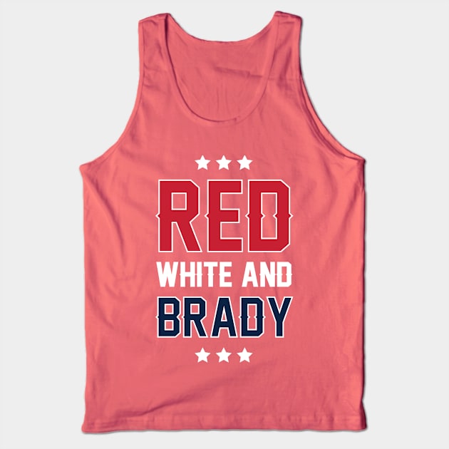 Patriots - Red, White, & Brady Tank Top by cambridgeseven